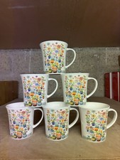 Set of 6 Fine China Floral