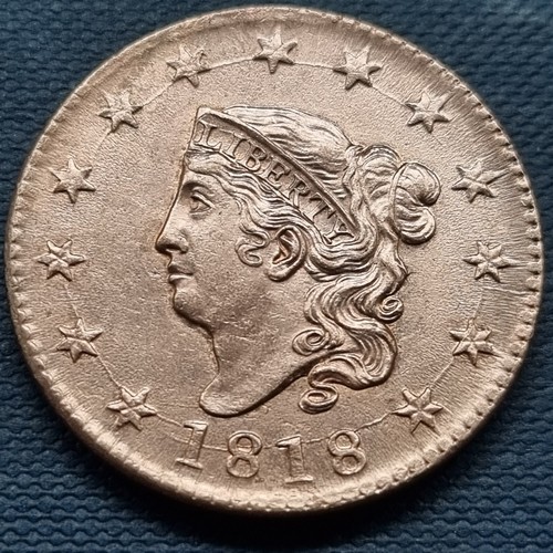 1818 coronet head - 1818, large