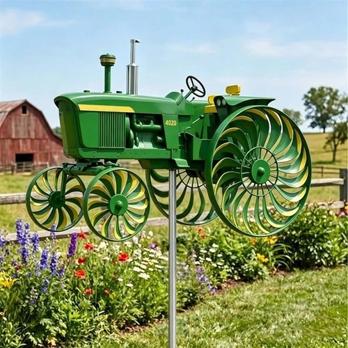Garden wind spinner green - wind, spinner,