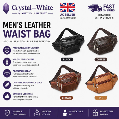 Large leather bum waist - large,