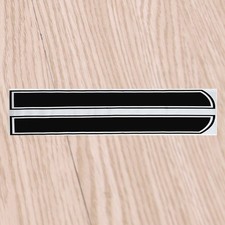 Car Van Racing Body Stripe Pinstripe Hood Side Decals Vinyl Stickers Black