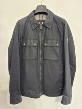 Belstaff Dunstall Navy Waxed Jacket Overshirt Mens Size XL