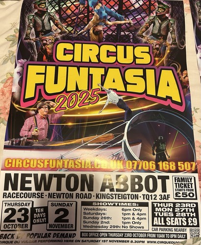 Circus funtasia large poster - circus,