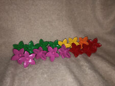 Lego Duplo Bundle Of Flowers Lot Of 15 Mixed Colour Red Pink Orange Yellow Green