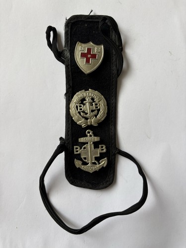Old boys brigade - old, badges.