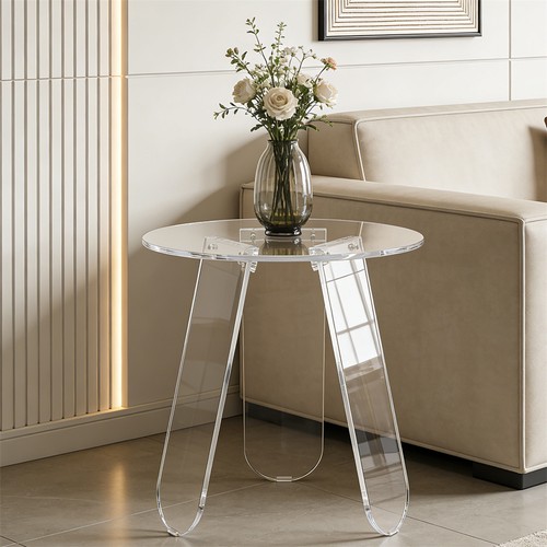 Round clear acrylic - acrylic, sofa