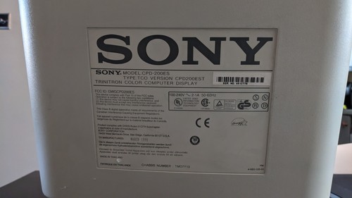 Sony trinitron multi - trinitron, 200