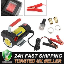 12V Electric Car Engine Diesel Fuel Pump Oil Transfer Extractor Fluid Siphon UK
