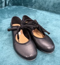 Bloch Techo Tap Black Lace-up Tap Dance Shoes Size Child UK 12