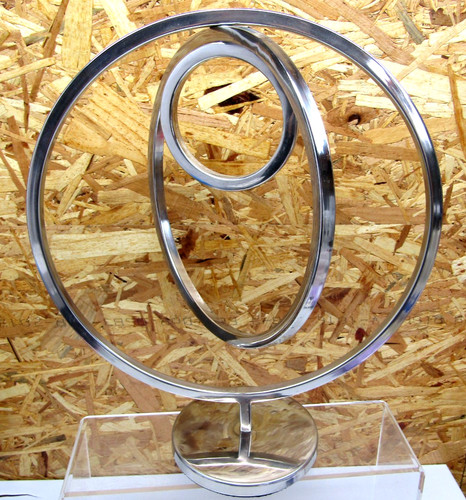 Ring chrome metal spiral - 3,