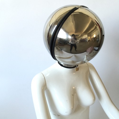 Stainless steel ball helmet - steel,