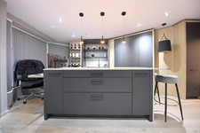Ex Display German Kitchen Island with Silestone Quartz