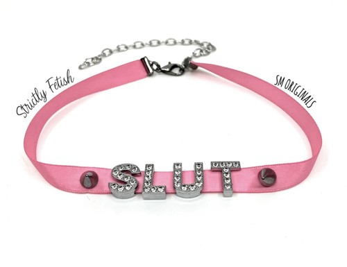 Bondage collar choker necklace - collar,