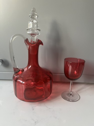 Vintage cranberry glass - vintage,