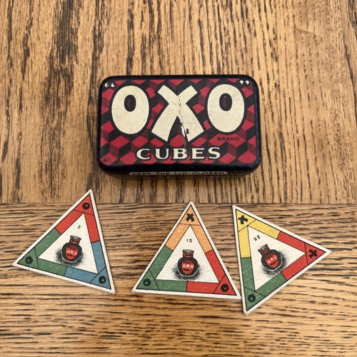 Vintage oxo tin game - vintage, &
