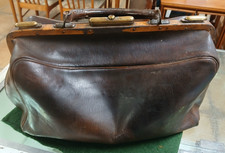 Antique Leather Gladstone Bag
