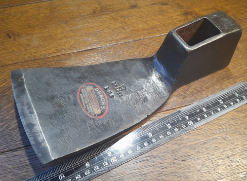 Vintage railway adze head - railway,