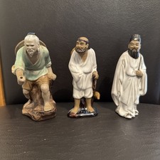 3 x Vintage Chinese Mudmen