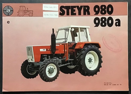 Steyr 980 980a tractors - 980,