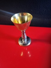 Vintage Brass Goblet Ornate Handcrafted Chalices, Medieval Baroque Wine Cup
