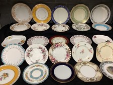 Job Lot Of 60 Vintage Mismatch Tea or Side Bone China Plates  - Tea Parties