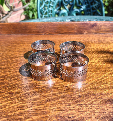 Set round vintage silver - round,