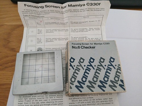 Mamiya c330 focusing - c330, screen