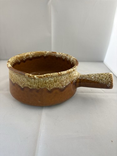 Vintage brown drip - brown, glaze