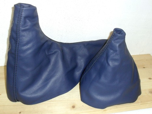 Blue genuine leather - blue,