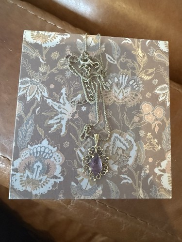 9ct gold vintage pendent - gold,