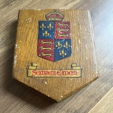 Vintage Wooden Royal Coat of