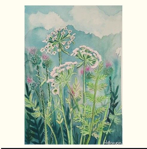 Original cow parsley painting