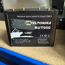 ✅? Teltonika RUT950 300Mbps 128MB LTE 4G Router Wi-Fi (Dual SIM) Senza PSU ?