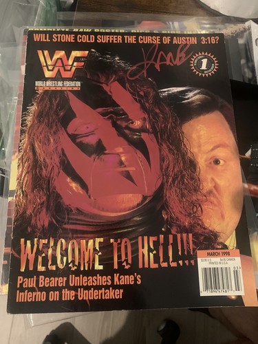 Kane signed proof magazine - kane, w/proof