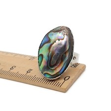 Ring Rainbow Paua Shell