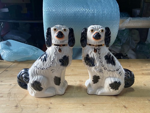 Pair staffordshire dogs - pair,
