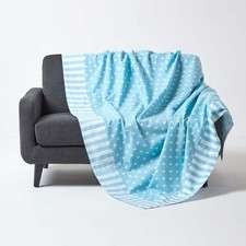 Blue Stars Decorative Throw