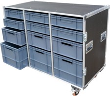 12 Drawer Production Swan Flight Tech Case Tool Motorsport Road Trunk (Hex)