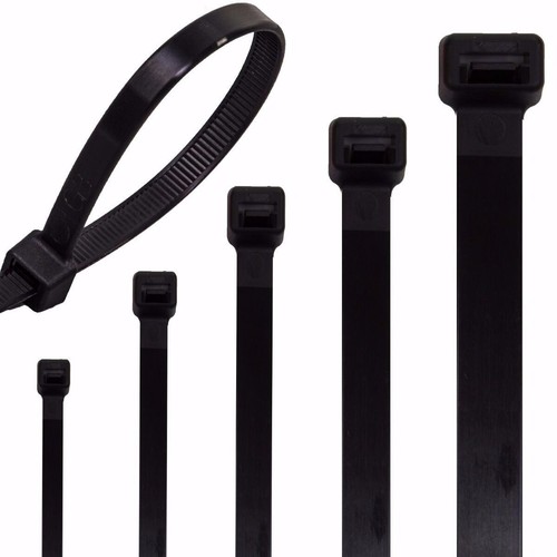 Black cable ties - black,