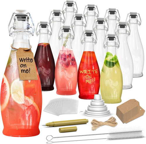 Teardrop flip top glass - oz,