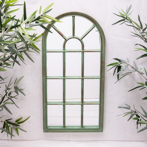 Green wall mirror - wall, garden