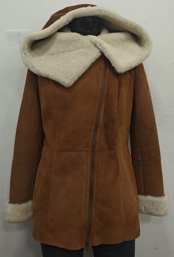 Ladies sheepskin jacket tan - jacket, b3