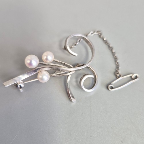 Vintage mikimoto brooch - brooch, 3