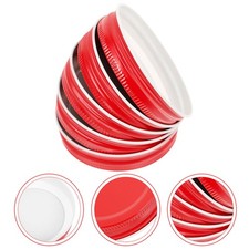  10pcs Tinplate Jar Round Jam Jar Bottle Covers 86mm Sealing Lids Wide Mouth