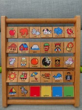 Pintoy Wooden Alphabet & Picture Learning Frame – John Crane – Educational Toy