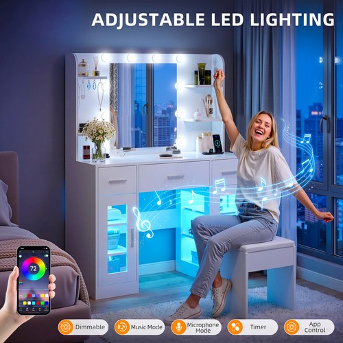 Large dressing table with - dressing, led