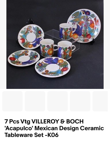 Pcs vtg villeroy boch - 7,