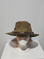 FILSON STYLE 15-SH Tin Cloth Waxed Canvas Green Packer Hat Sz XL Made In USA