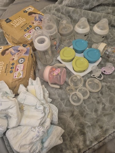 Baby bottles and food reserve - baby,