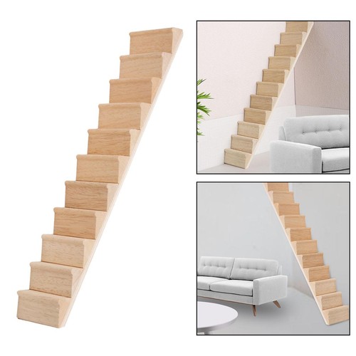 Dollhouse miniature stairs - dollhouse,